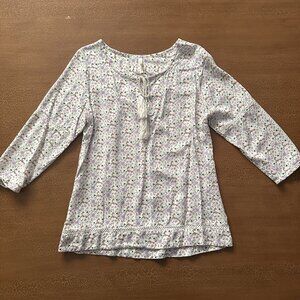 Mountain Khakis White Flower Shirt - Size Small